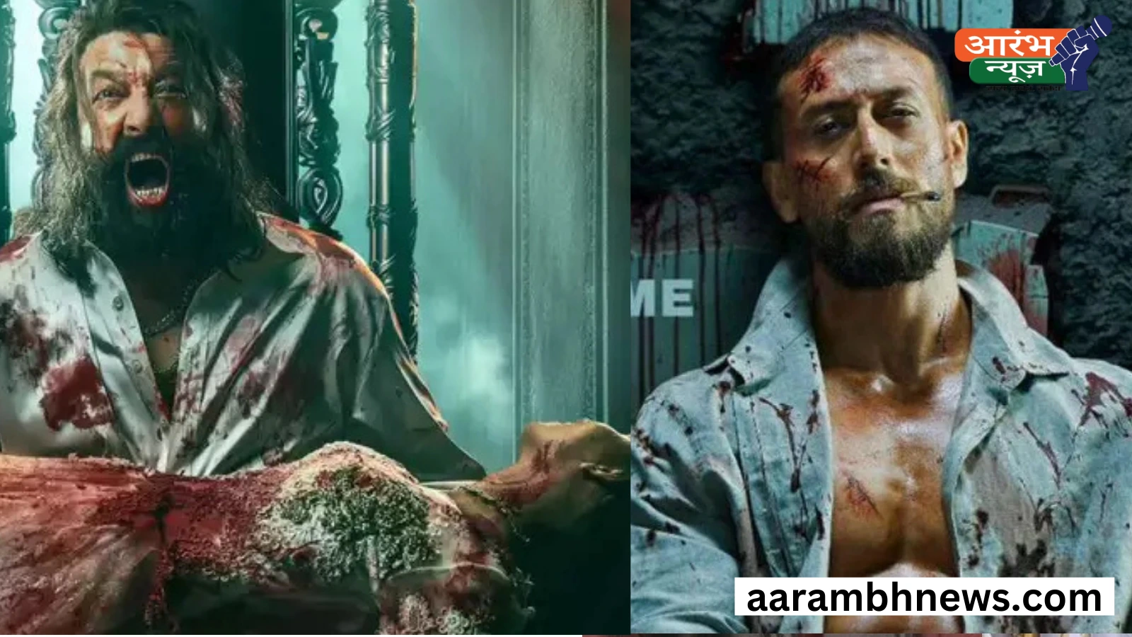 Baaghi 4: बागी 4 का नया पोस्टर रिलीज खतरनाक लुक में नजर आए संजय दत्त। 1 Baaghi 4