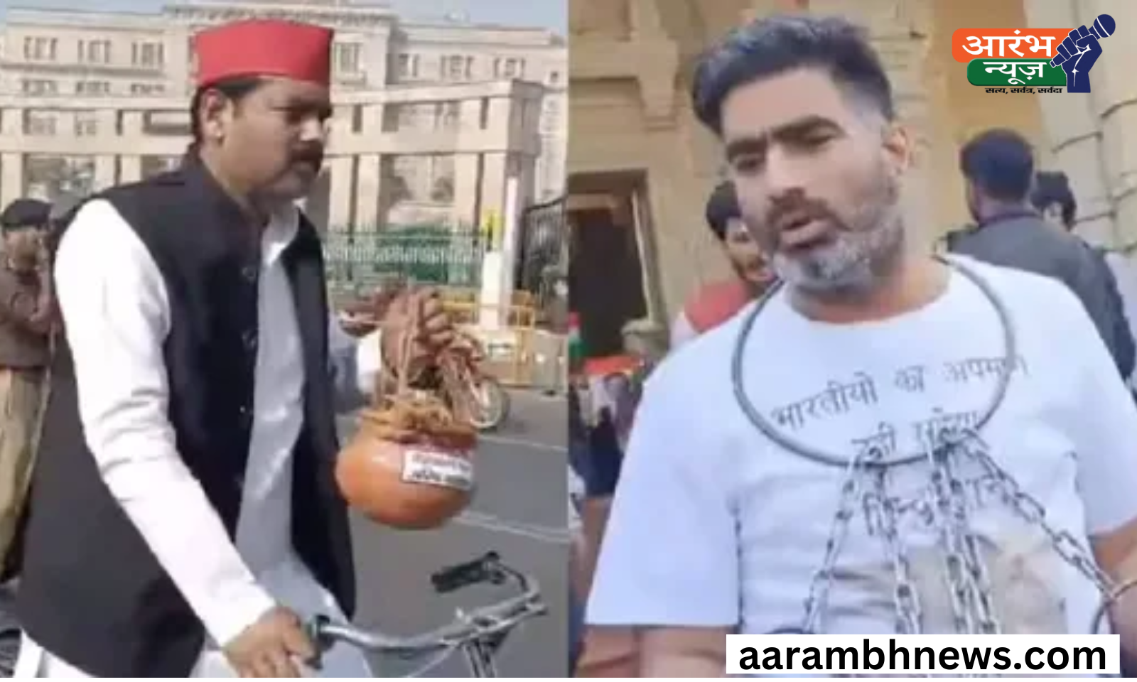 यूपी विधानसभा के बजट सत्र में सपा का अनोखा विरोध, सरकार पर तीखे हमले 1 kk (48)