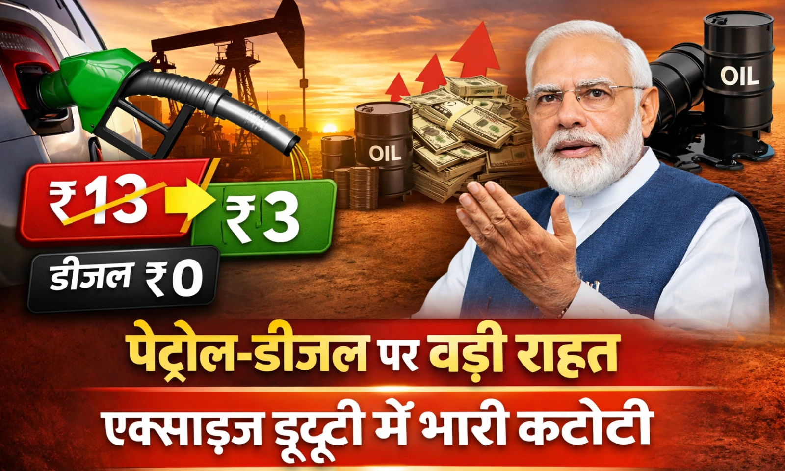 petrol diesel excise duty cut