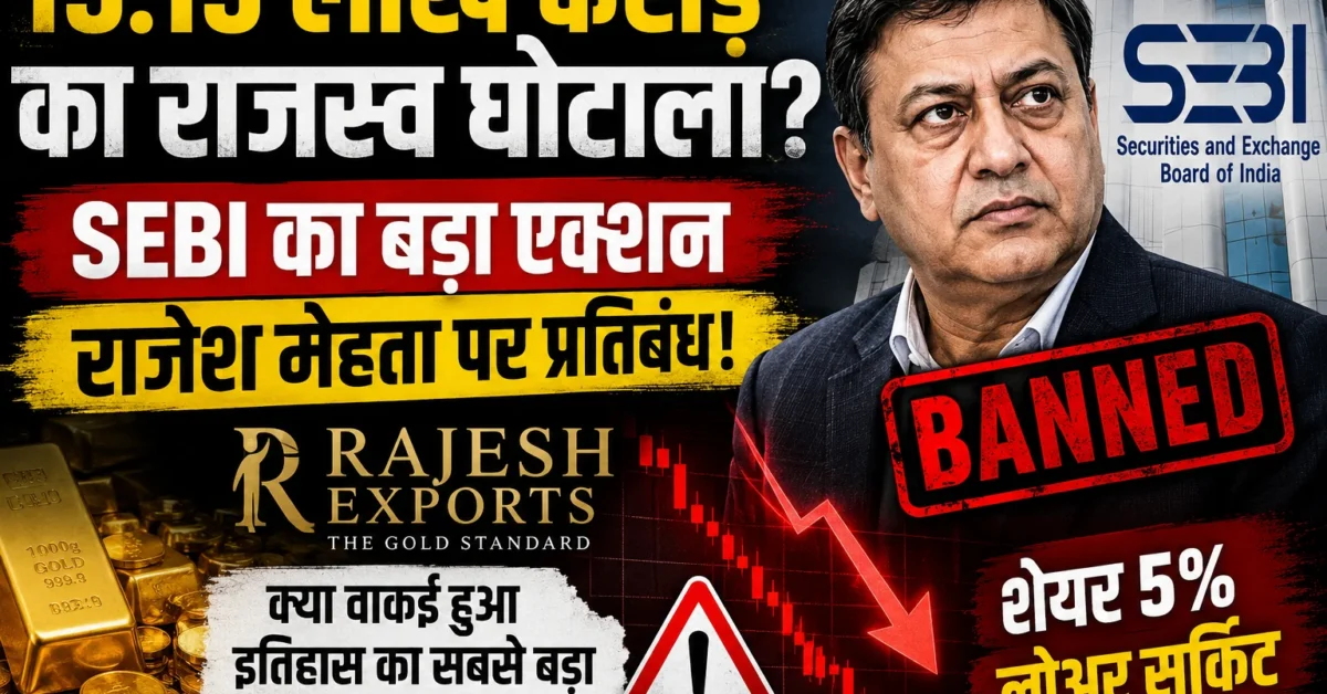 Rajesh Exports Case: SEBI Action के बाद मचा हड़कंप, क्या 15.15 Lakh Crore Revenue Fraud हुआ?