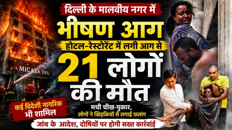 Delhi Malviya Nagar Fire: होटल-रेस्टोरेंट में भीषण आग, 21 लोगों की मौत, कई विदेशी नागरिकों की भी गई जान