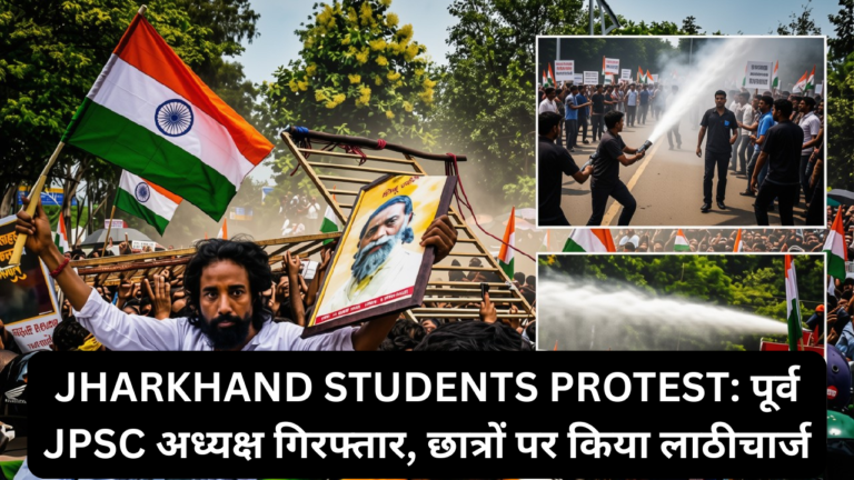 झारखंड छात्र आंदोलन: पूर्व JPSC अध्यक्ष गिरफ्तार, छात्रों पर किया लाठीचार्ज