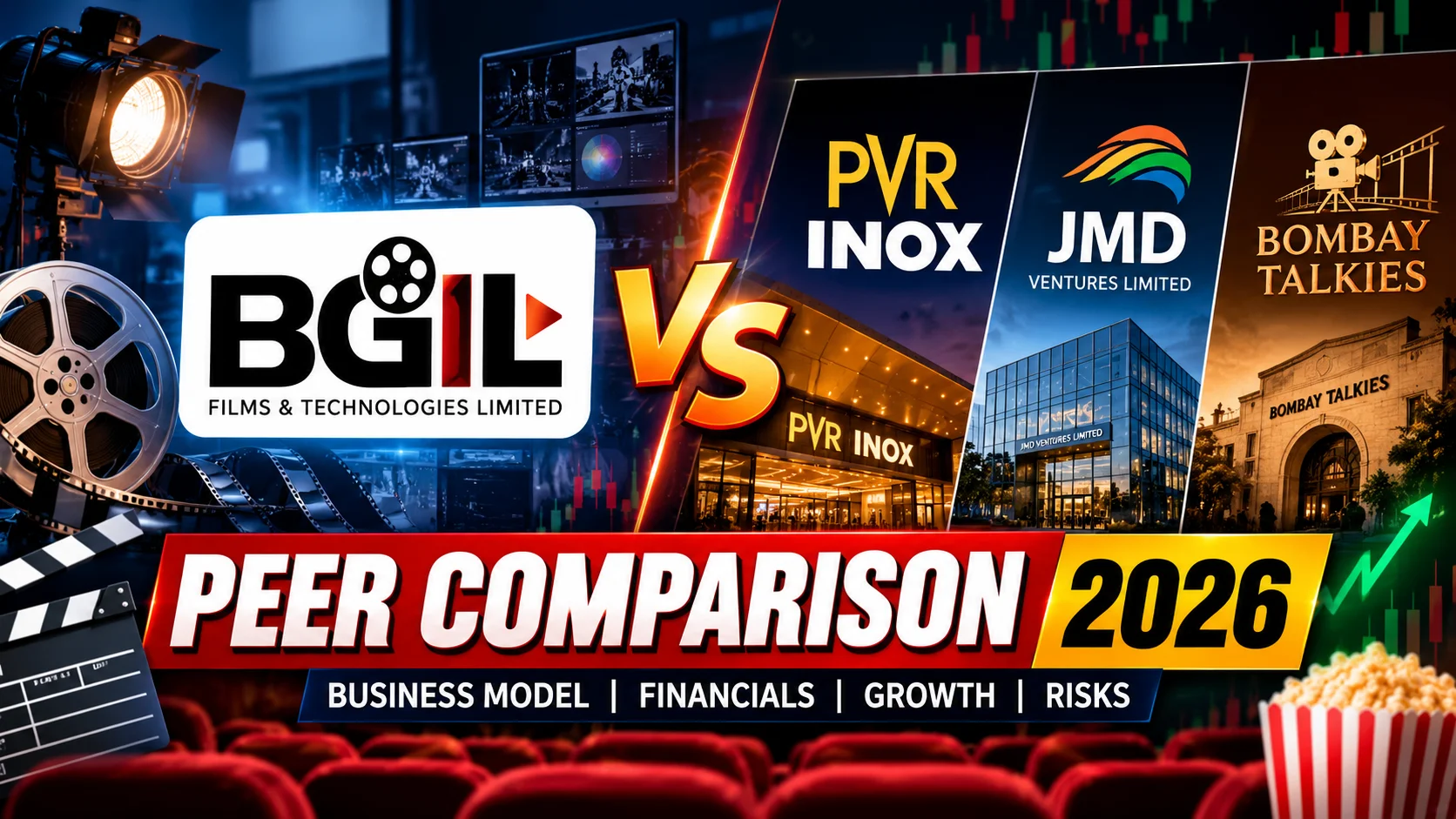 BGIL Films vs PVR INOX, JMD Ventures और Bombay Talkies: फिल्म और एंटरटेनमेंट सेक्टर में कैसी है कंपनी की स्थिति?