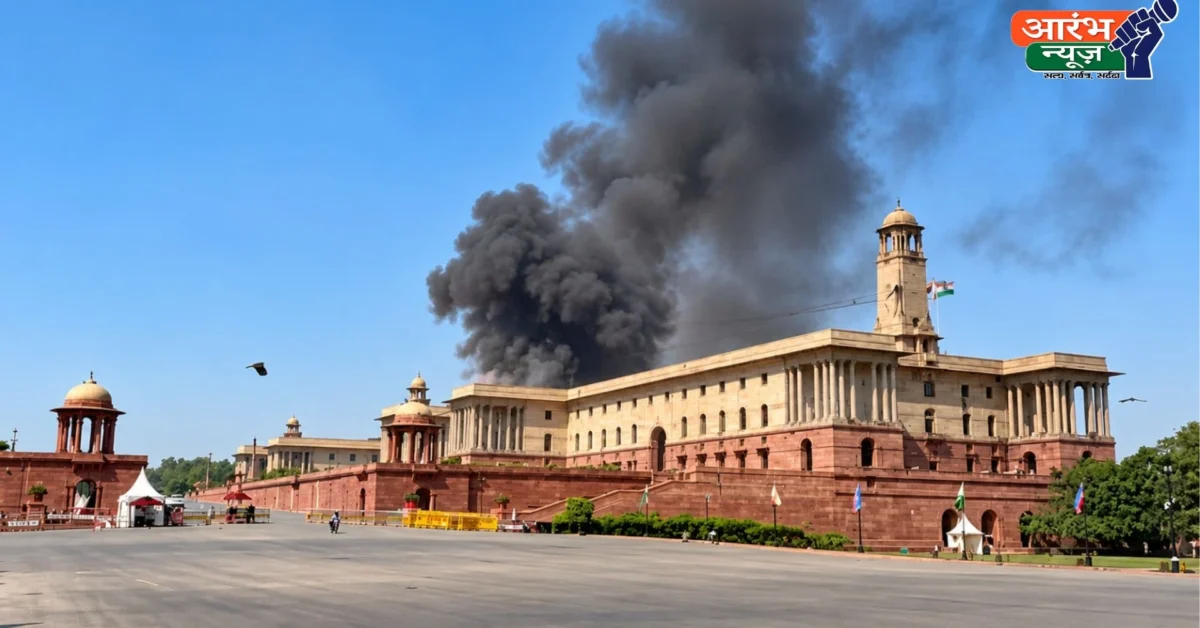 North Block Fire News Today: राष्ट्रपति भवन के पास नॉर्थ ब्लॉक में लगी आग, दमकल की 6 गाड़ियां पहुंचीं, कुछ ही देर में पाया गया काबू