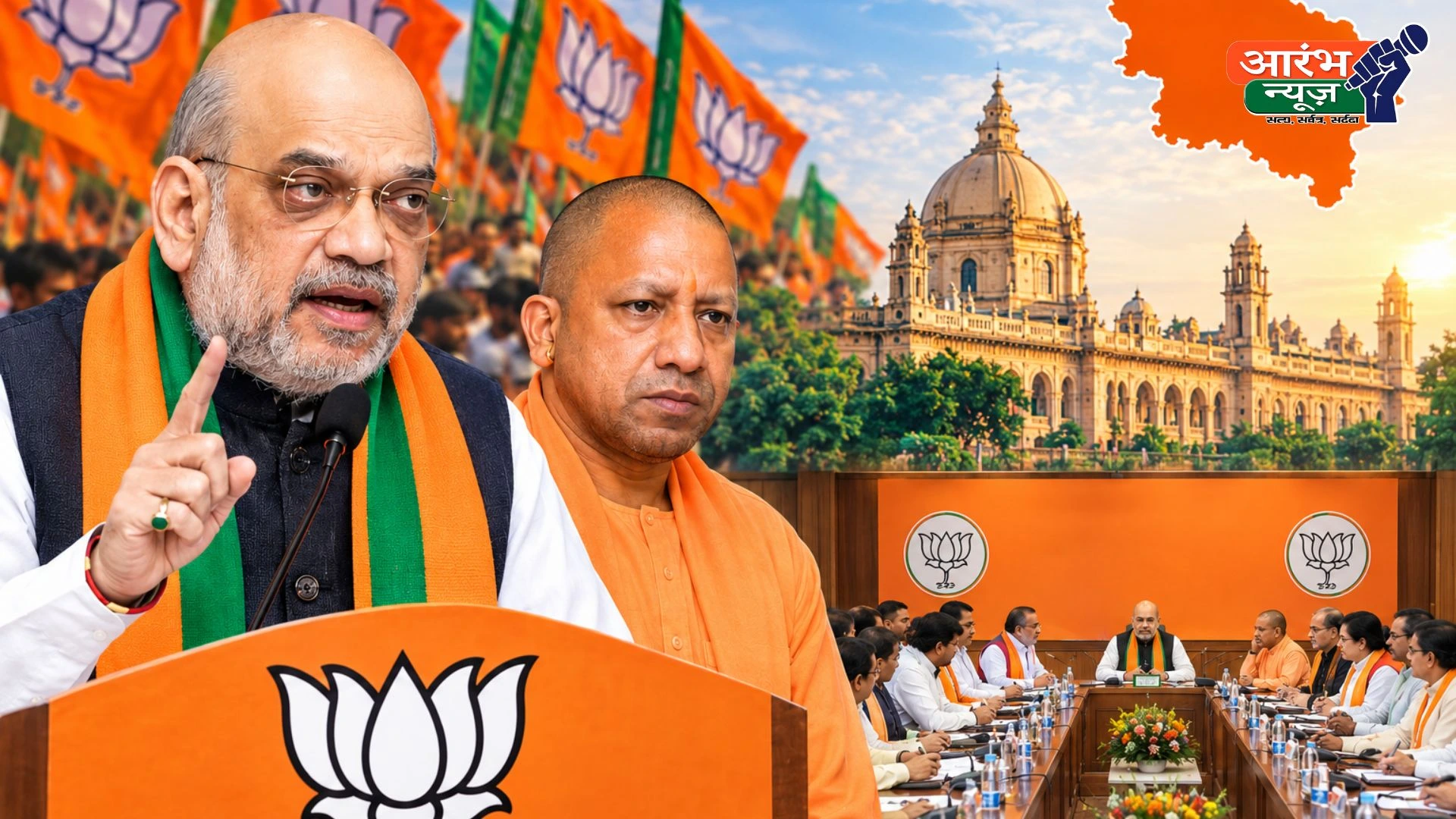 UP Election 2027: मिशन 2027 के लिए बीजेपी ने कसी कमर, लखनऊ में अमित शाह की अहम बैठक