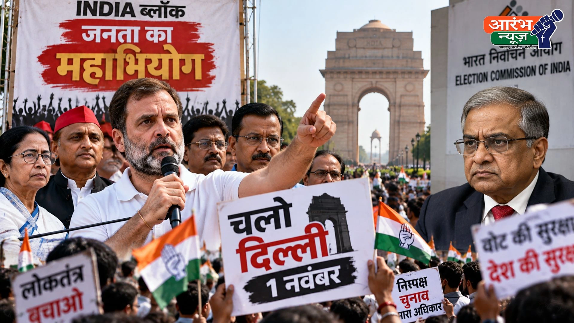 INDIA Bloc Protest: ज्ञानेश कुमार के खिलाफ INDIA ब्लॉक का 'जनता का महाभियोग', राहुल गांधी ने 1 नवंबर को 'चलो दिल्ली' मार्च का किया ऐलान